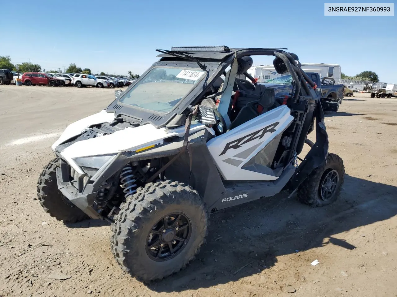 2022 Polaris Rzr Pro Xp Sport VIN: 3NSRAE927NF360993 Lot: 71411634