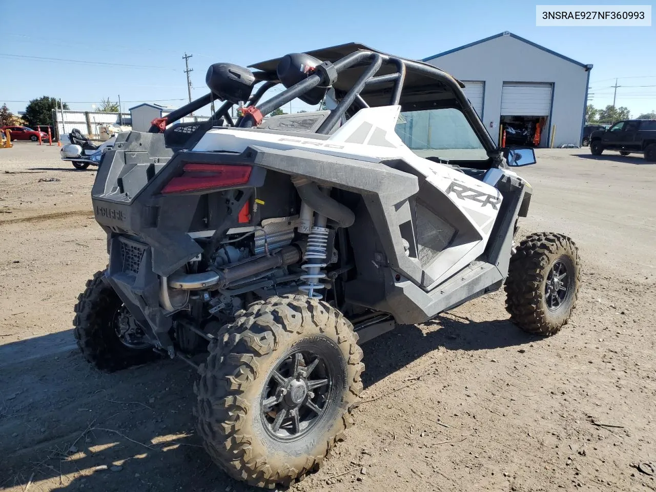 2022 Polaris Rzr Pro Xp Sport VIN: 3NSRAE927NF360993 Lot: 71411634