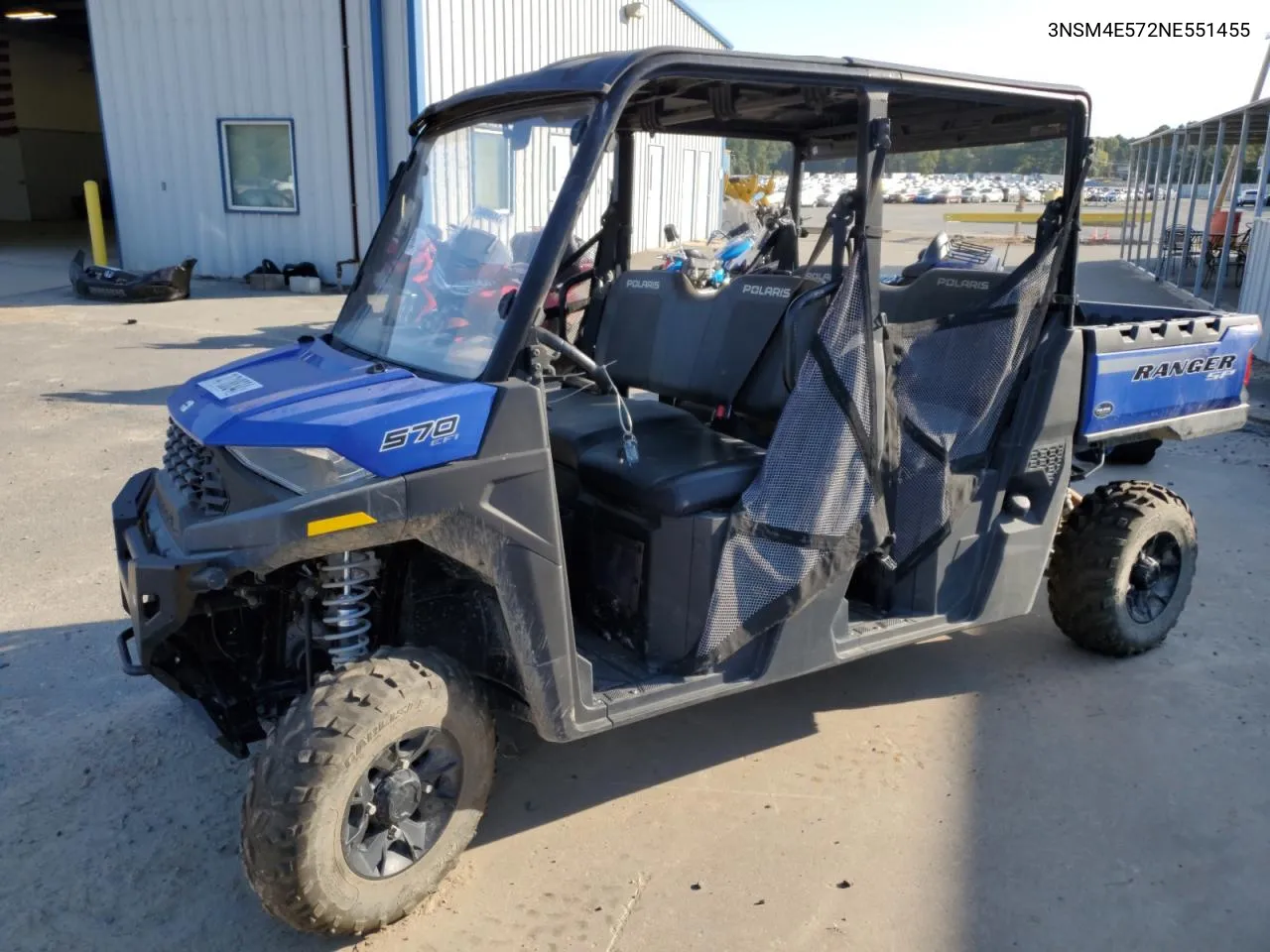 2022 Polaris Ranger Crew Sp 570 Premium VIN: 3NSM4E572NE551455 Lot: 74718834