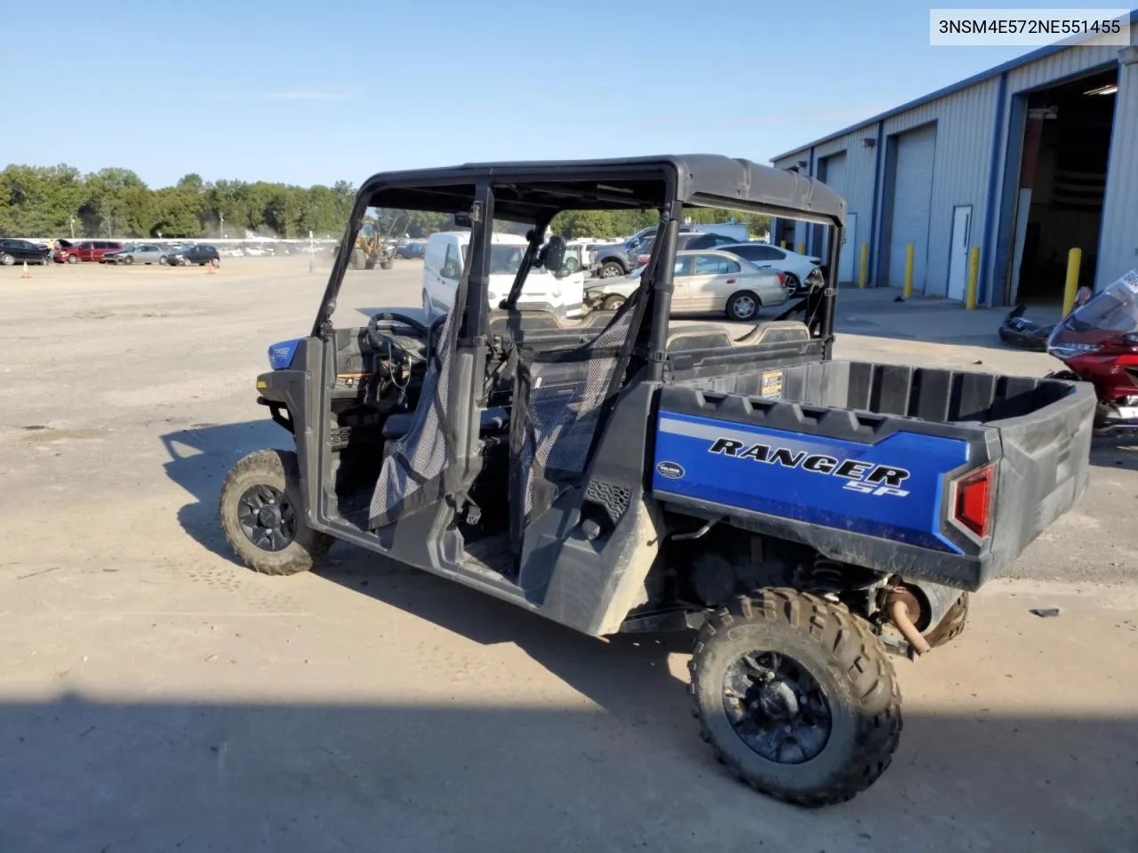 2022 Polaris Ranger Crew Sp 570 Premium VIN: 3NSM4E572NE551455 Lot: 74718834