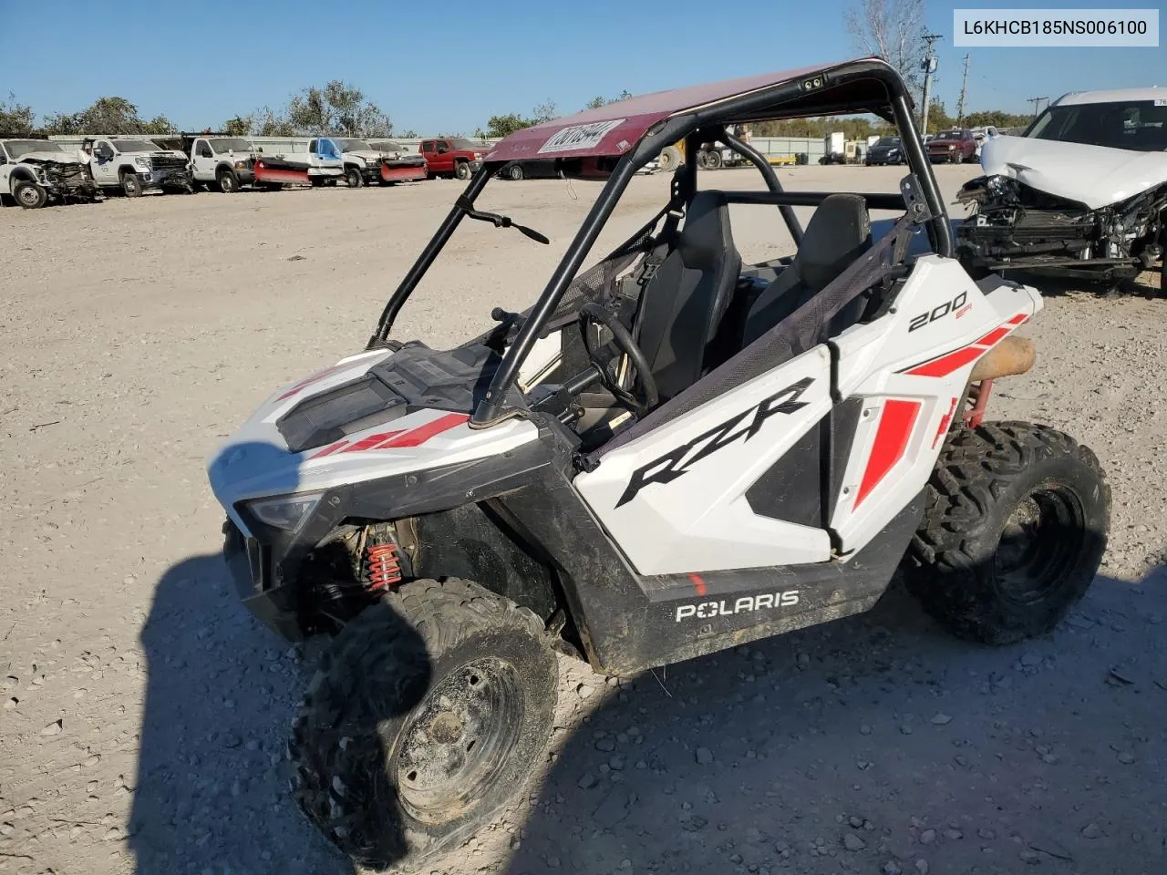 2022 Polaris Rzr 200 Efi VIN: L6KHCB185NS006100 Lot: 75816944