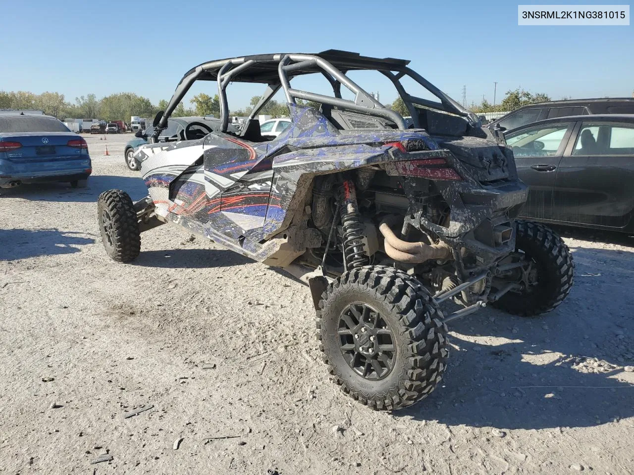 2022 Polaris Rzr Pro R 4 Ultimate Launch Edition VIN: 3NSRML2K1NG381015 Lot: 76004584