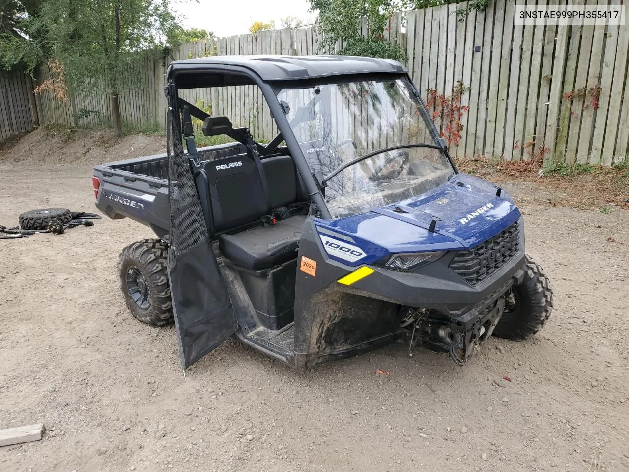 2023 Polaris Ranger 1000 Eps VIN: 3NSTAE999PH355417 Lot: 74005254