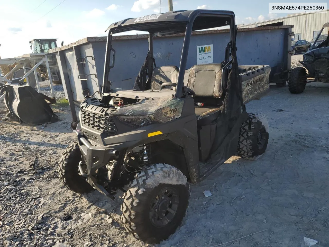 2023 Polaris Ranger Sp 570 Premium VIN: 3NSMAE574PE250360 Lot: 74806364