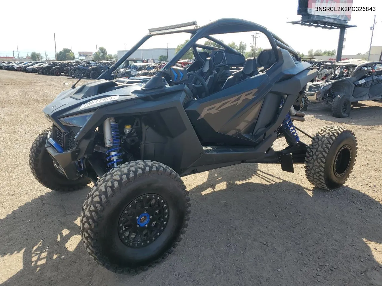 2023 Polaris Rzr Pro R Ultimate Launch Edition VIN: 3NSRGL2K2PG326843 Lot: 78511584