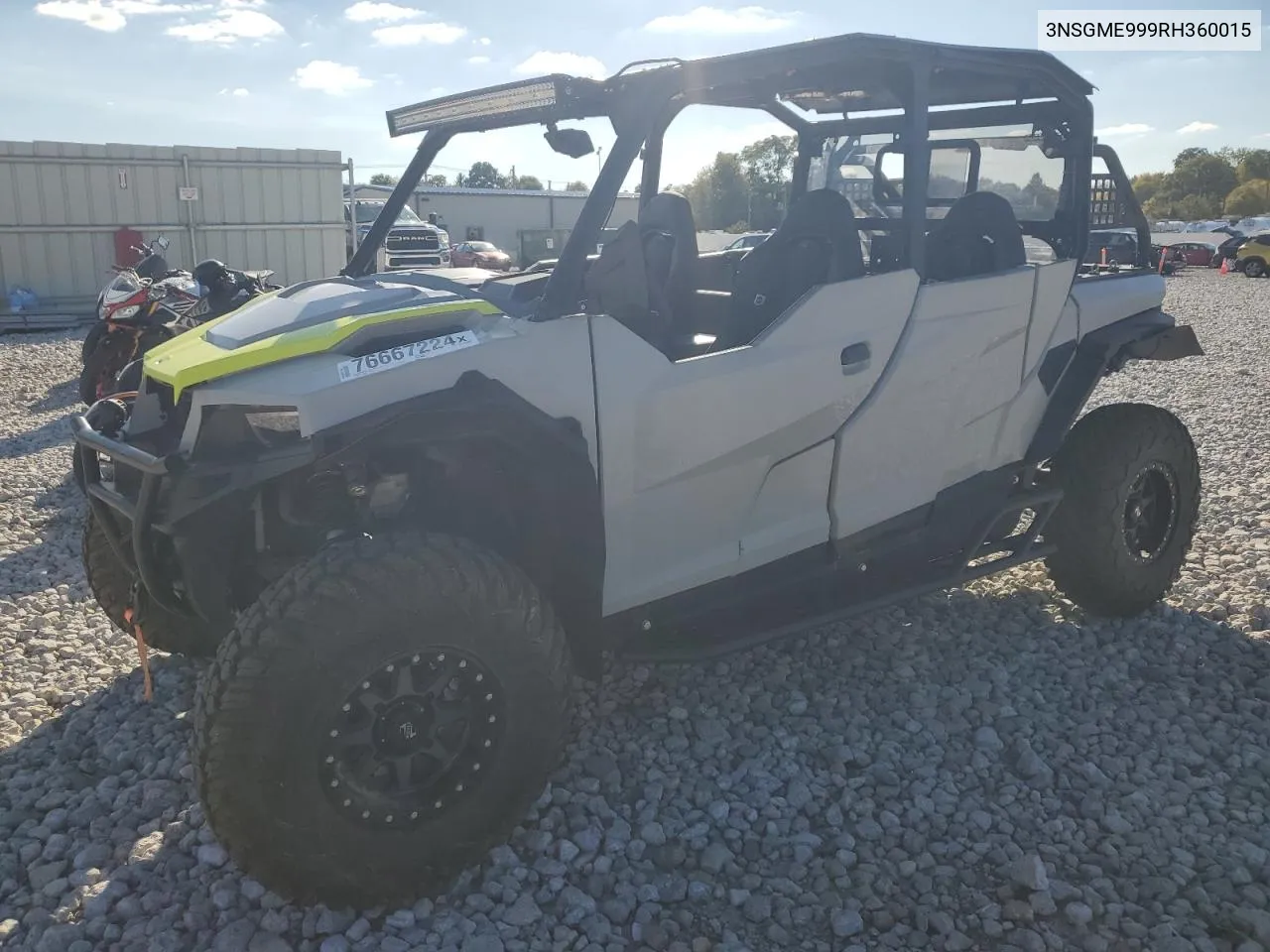 2024 Polaris General Xp 4 1000 Sport VIN: 3NSGME999RH360015 Lot: 76667224