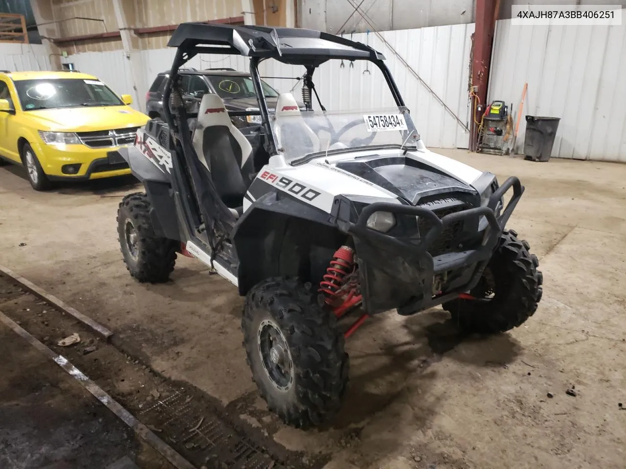 2011 Polaris Ranger Rzr 900Xp VIN: 4XAJH87A3BB406251 Lot: 54758434