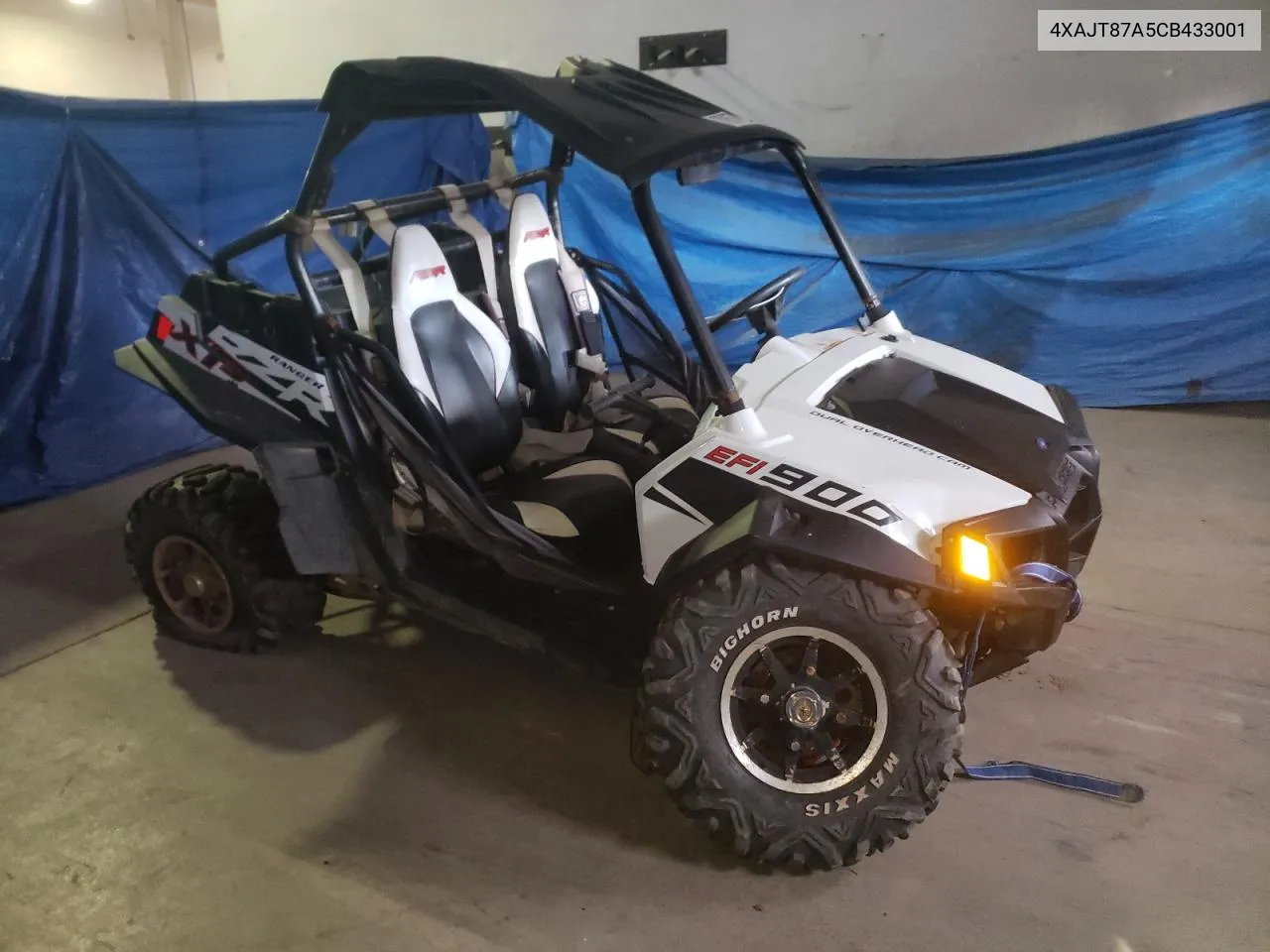 2012 Polaris Ranger Rzr 900Xp VIN: 4XAJT87A5CB433001 Lot: 72674874