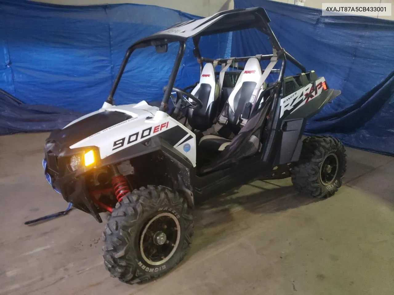 2012 Polaris Ranger Rzr 900Xp VIN: 4XAJT87A5CB433001 Lot: 72674874