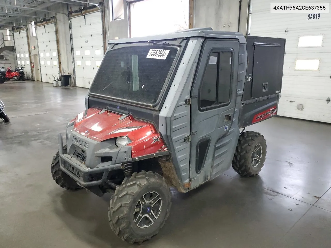 2012 Polaris Ranger 800 Xp VIN: 4XATH76A2CE637355 Lot: 73567684