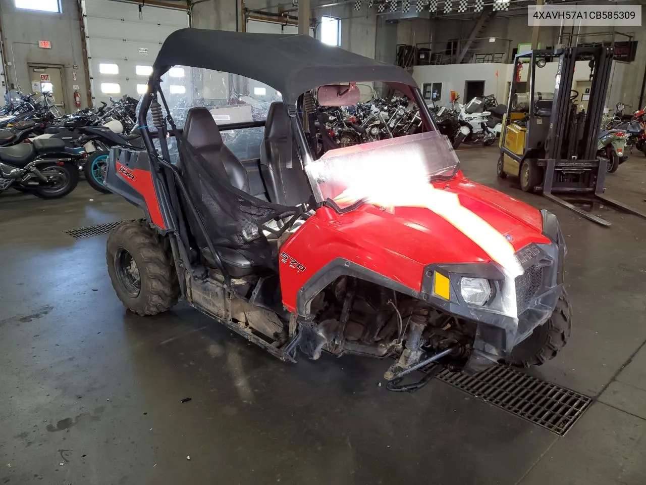 2012 Polaris Ranger Rzr 570 VIN: 4XAVH57A1CB585309 Lot: 77757974