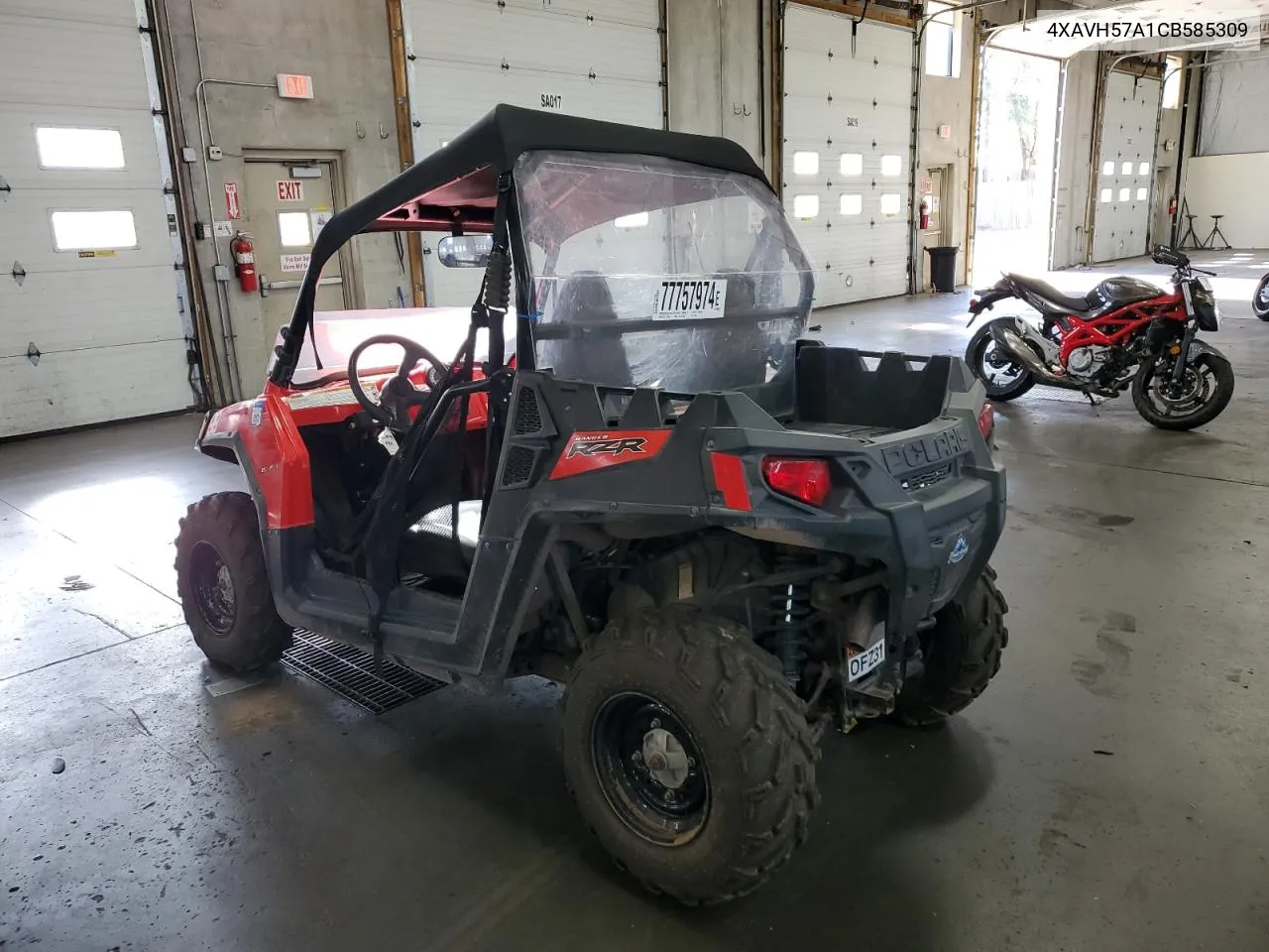 2012 Polaris Ranger Rzr 570 VIN: 4XAVH57A1CB585309 Lot: 77757974