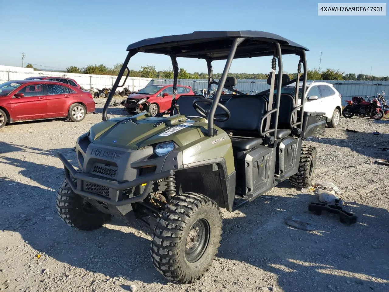 2013 Polaris Ranger 800 Crew VIN: 4XAWH76A9DE647931 Lot: 74707094