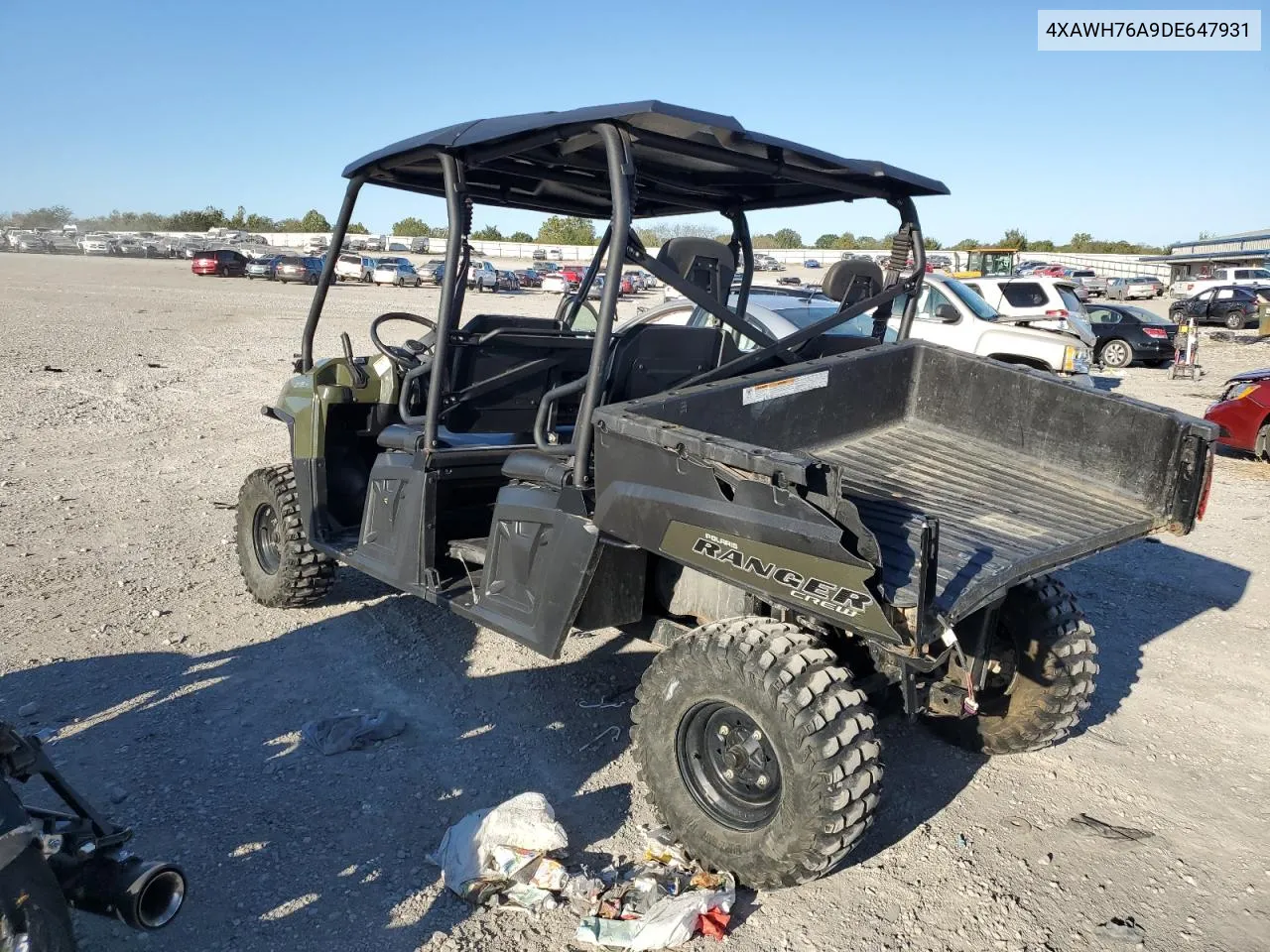 2013 Polaris Ranger 800 Crew VIN: 4XAWH76A9DE647931 Lot: 74707094