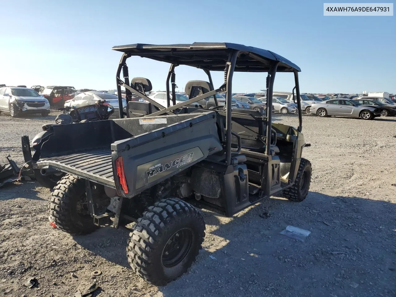 2013 Polaris Ranger 800 Crew VIN: 4XAWH76A9DE647931 Lot: 74707094