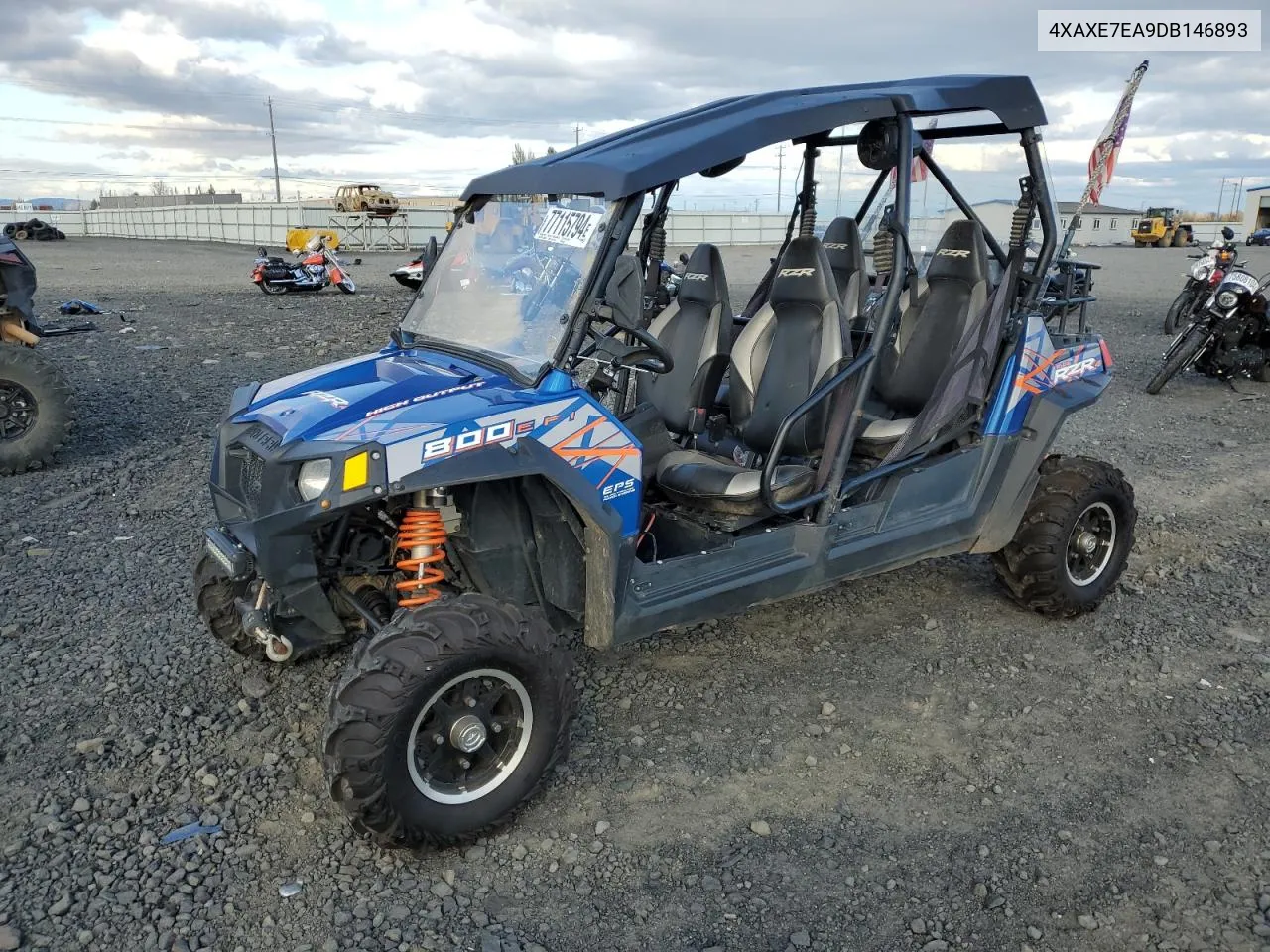 2013 Polaris Rzr 4 800 Eps VIN: 4XAXE7EA9DB146893 Lot: 77115794