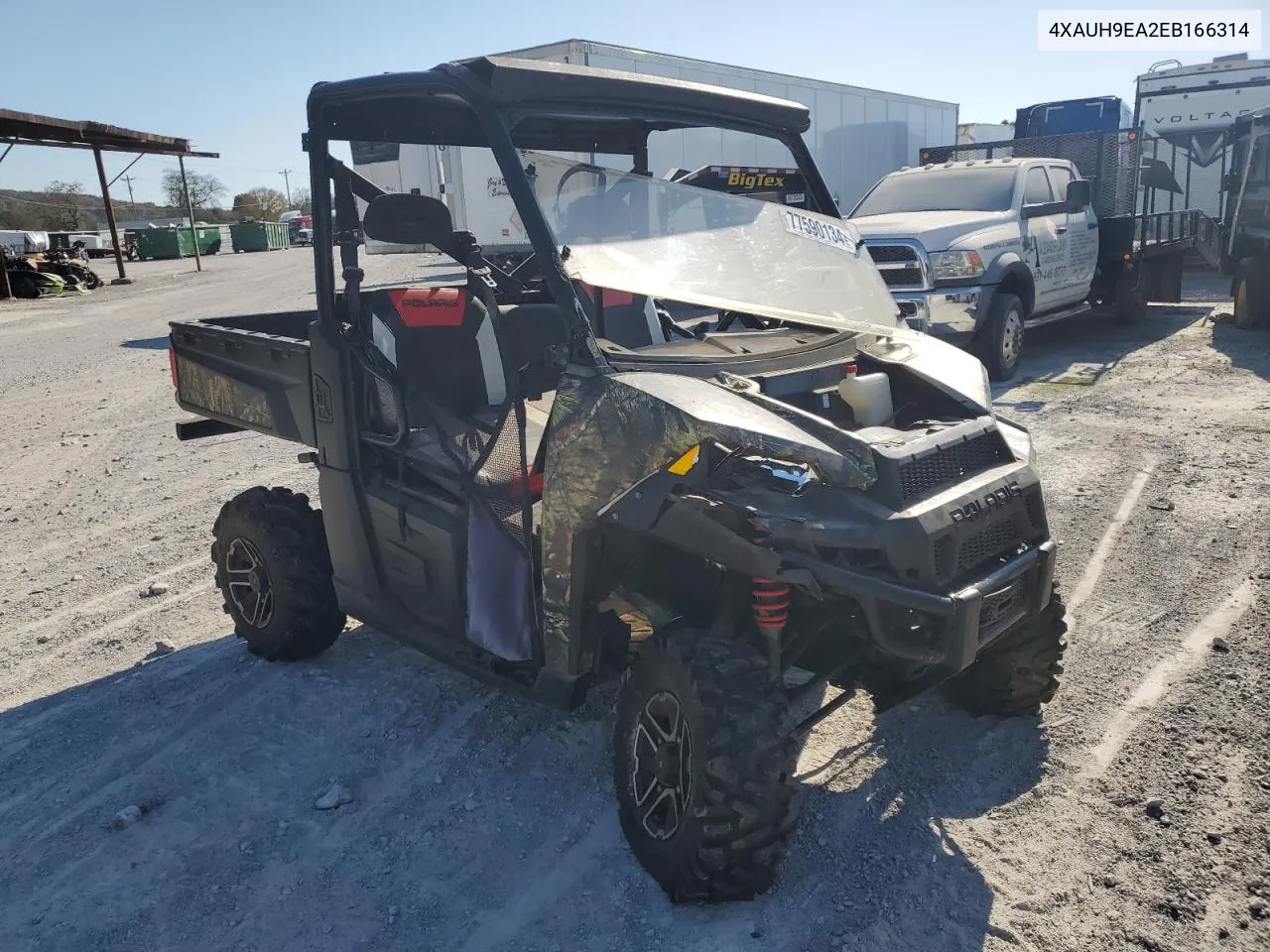 2014 Polaris Ranger 900 Xp Eps VIN: 4XAUH9EA2EB166314 Lot: 77590134