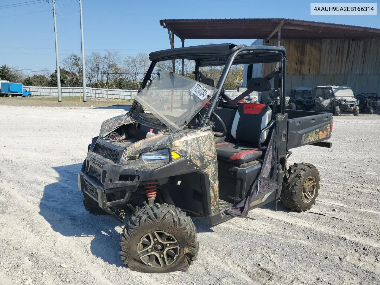 2014 Polaris Ranger 900 Xp Eps VIN: 4XAUH9EA2EB166314 Lot: 77590134