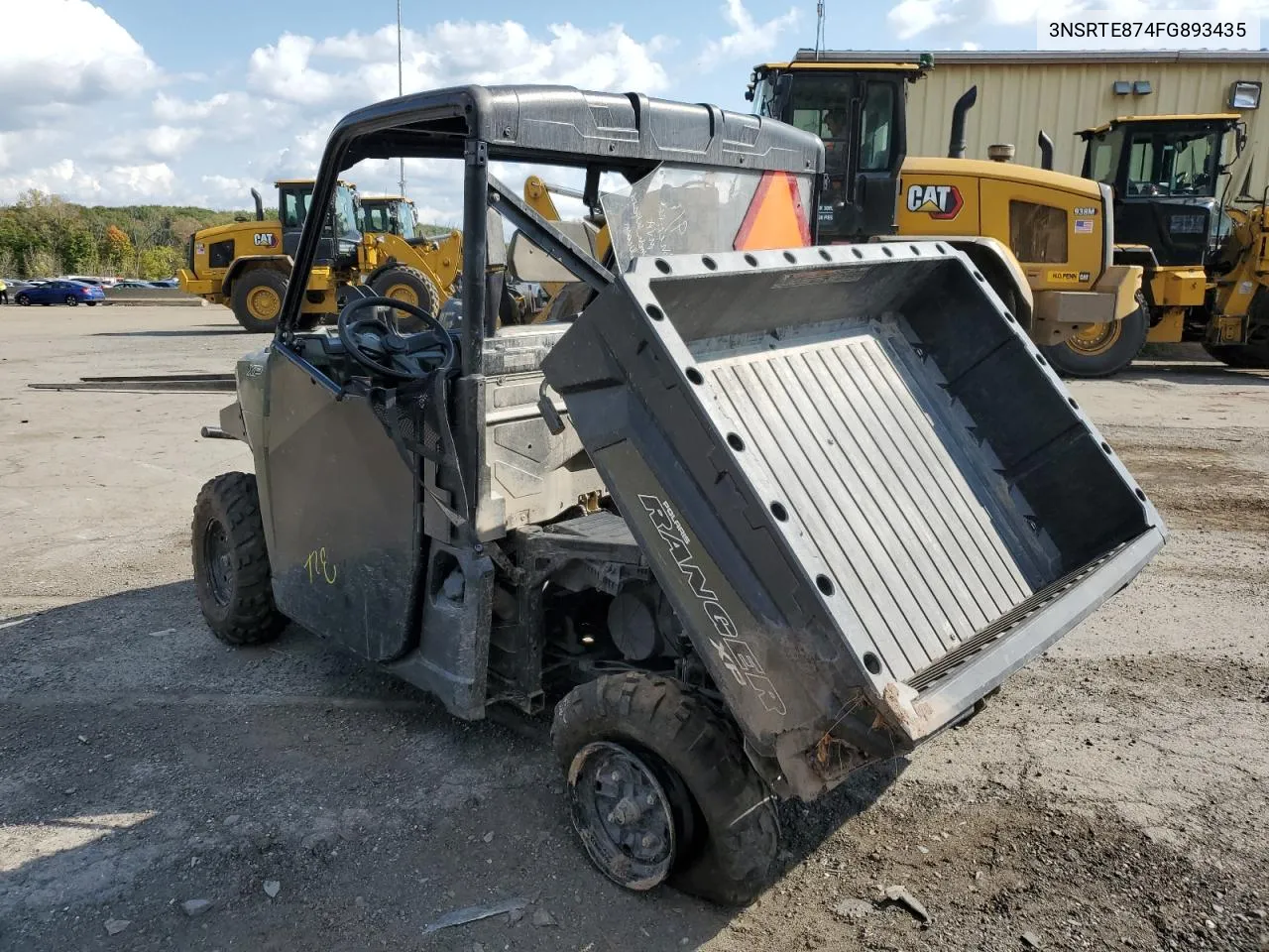 2015 Polaris Ranger Xp 900 Eps VIN: 3NSRTE874FG893435 Lot: 74742224