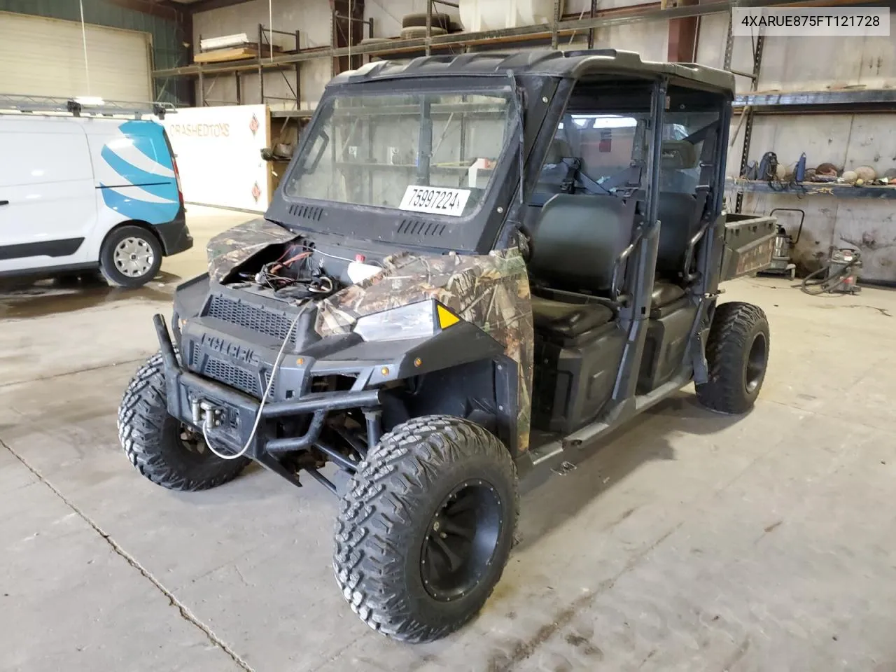 2015 Polaris Ranger Crew 900 Eps VIN: 4XARUE875FT121728 Lot: 75997224