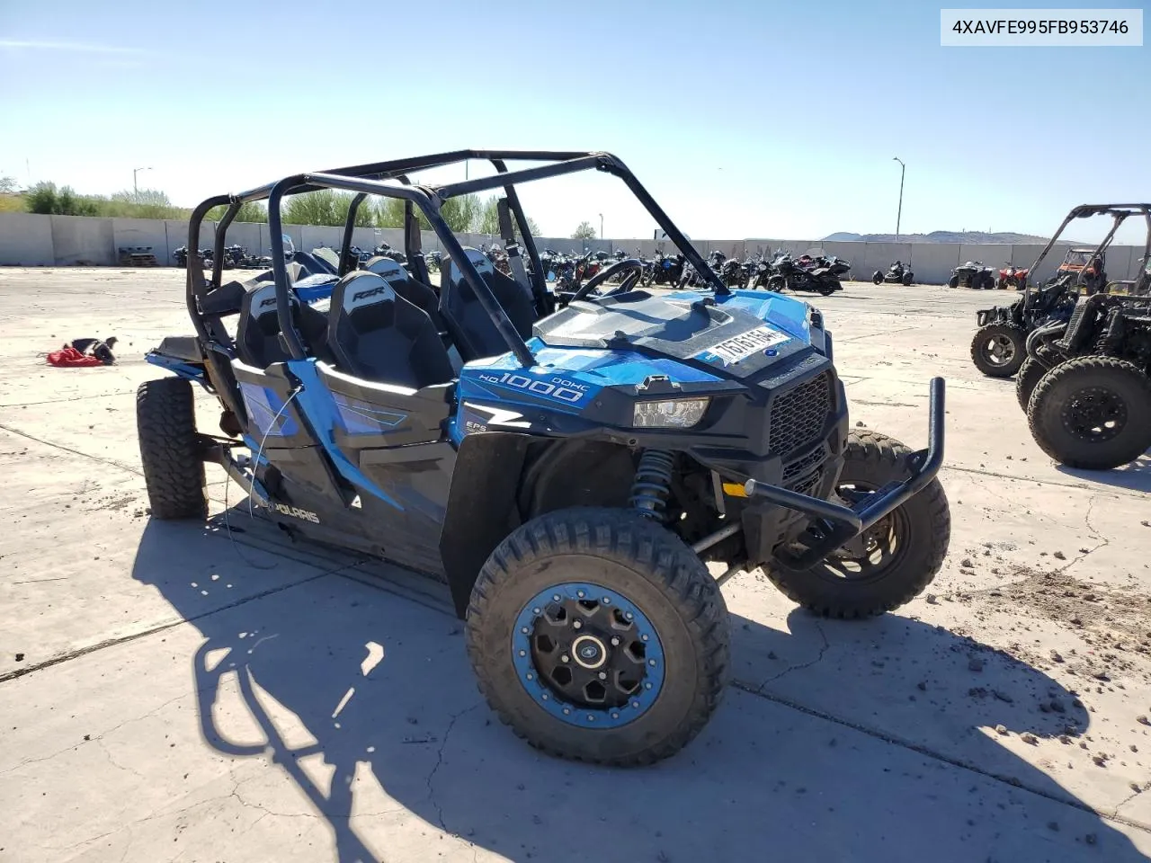 2015 Polaris Rzr Xp 4 1000 Eps VIN: 4XAVFE995FB953746 Lot: 76761154