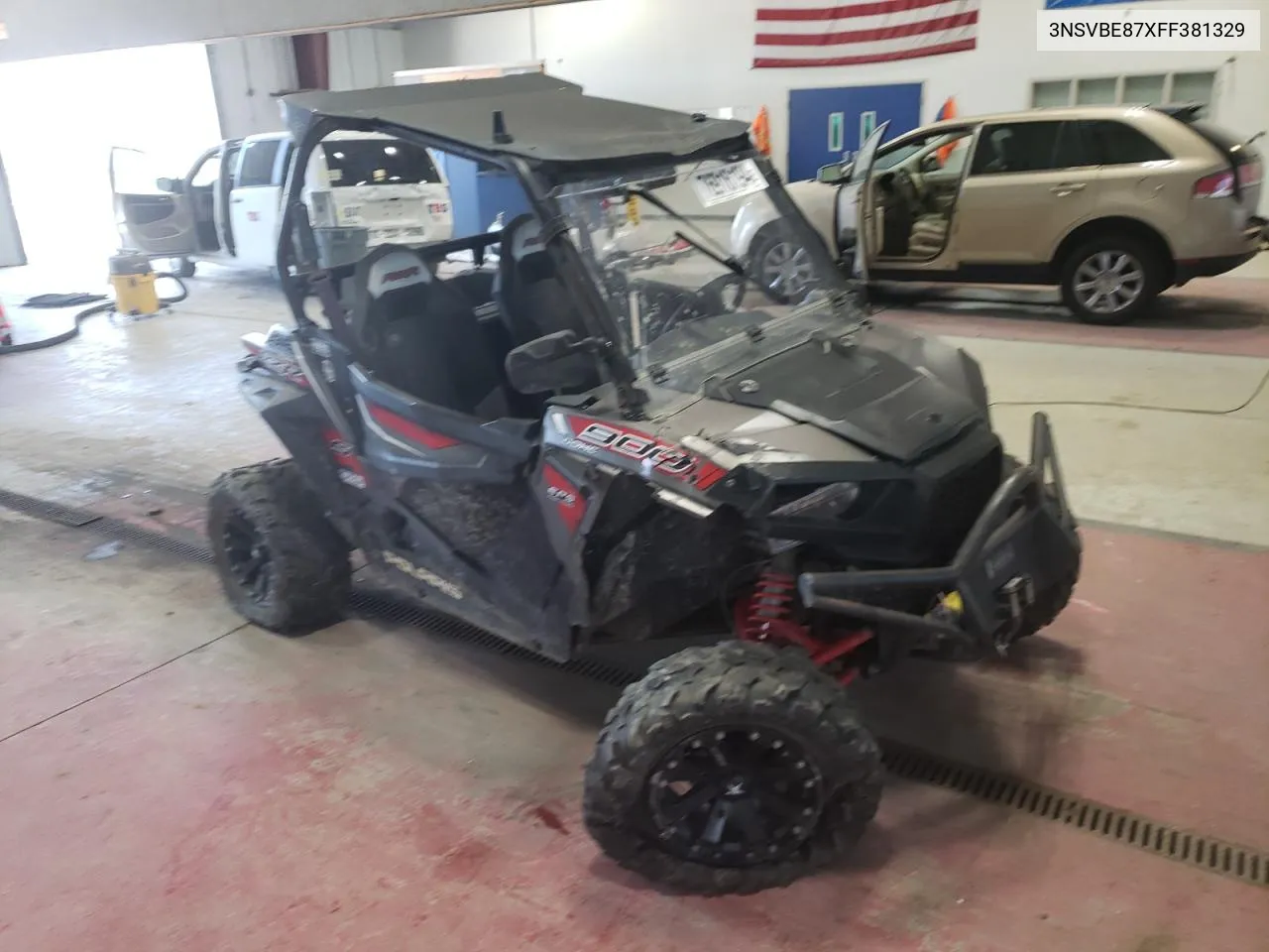 2015 Polaris Rzr S 900 Eps VIN: 3NSVBE87XFF381329 Lot: 76916194