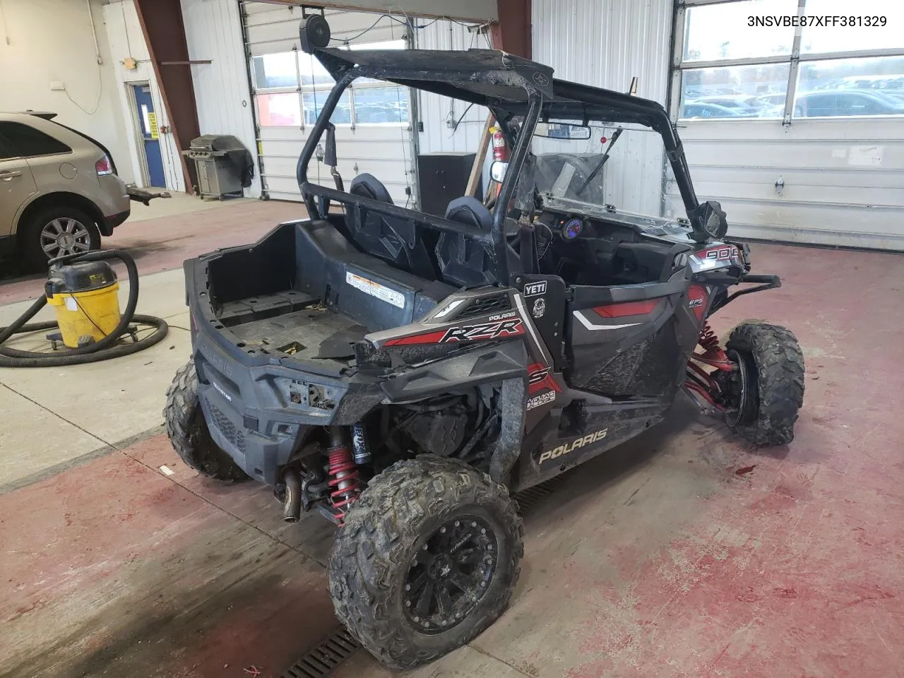 2015 Polaris Rzr S 900 Eps VIN: 3NSVBE87XFF381329 Lot: 76916194