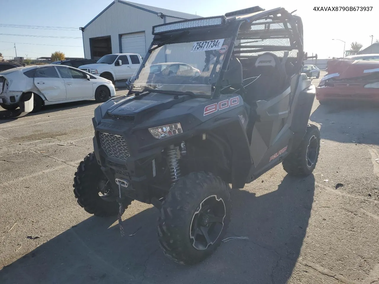 2016 Polaris Rzr 900 Xc Edition VIN: 4XAVAX879GB673937 Lot: 75471734