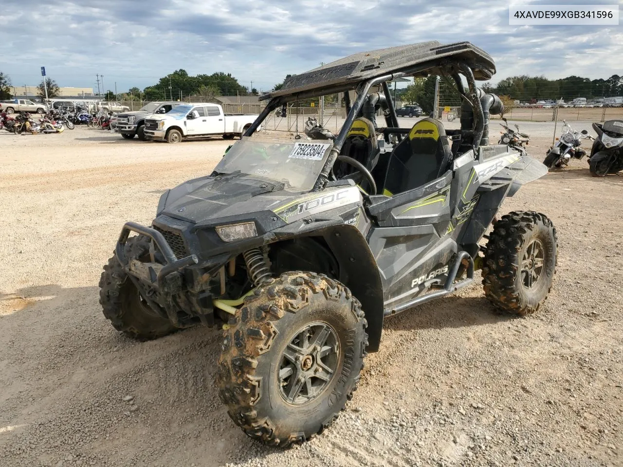 2016 Polaris Rzr Xp 1000 Eps VIN: 4XAVDE99XGB341596 Lot: 75923504