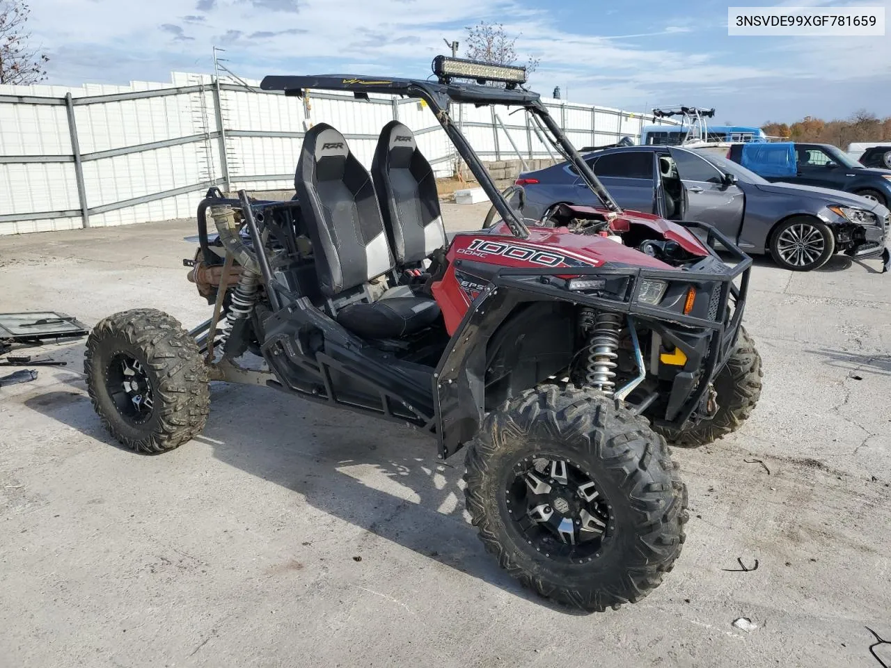 2016 Polaris Rzr Xp 1000 Eps VIN: 3NSVDE99XGF781659 Lot: 77145114