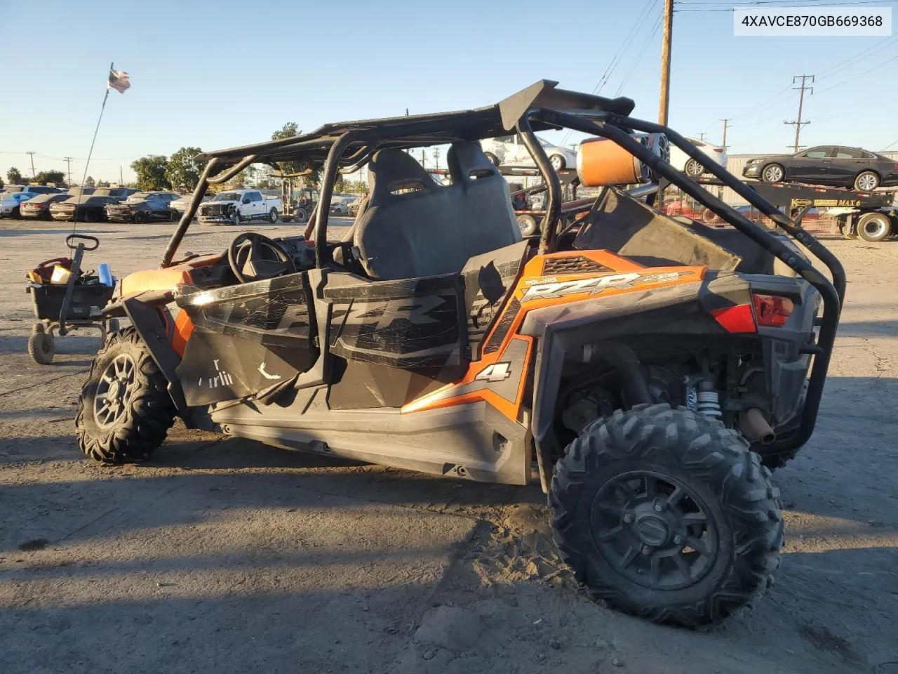 2016 Polaris Rzr 4 900 Eps VIN: 4XAVCE870GB669368 Lot: 80022784