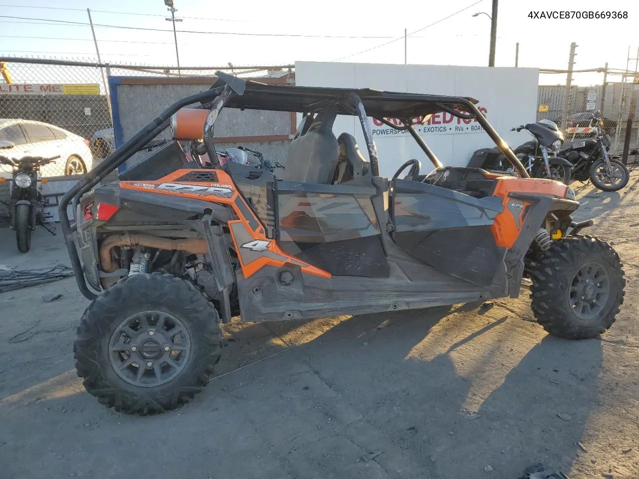 2016 Polaris Rzr 4 900 Eps VIN: 4XAVCE870GB669368 Lot: 80022784