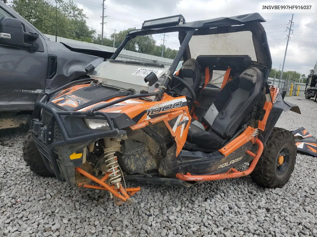 2017 Polaris Rzr S 1000 Eps VIN: 3NSVBE997HF916037 Lot: 67747344