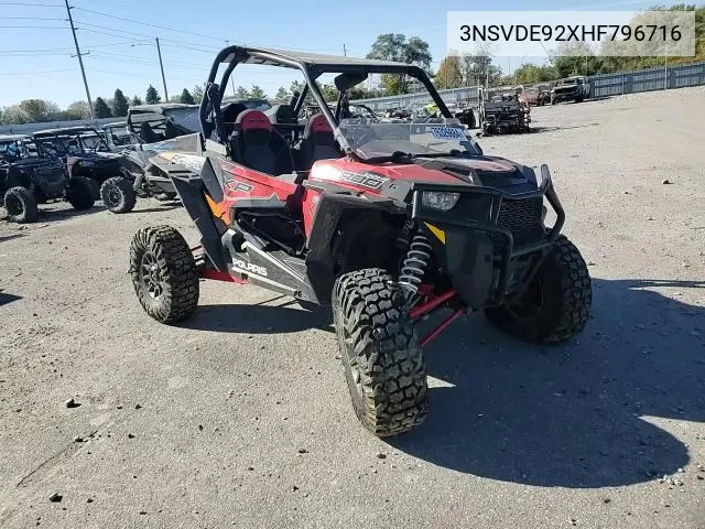 2017 Polaris Rzr Xp Turbo Eps VIN: 3NSVDE92XHF796716 Lot: 76326684