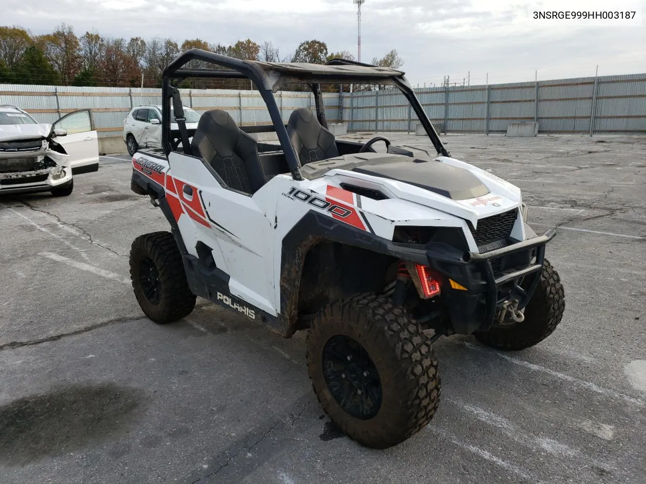 2017 Polaris General 1000 Eps VIN: 3NSRGE999HH003187 Lot: 80009314