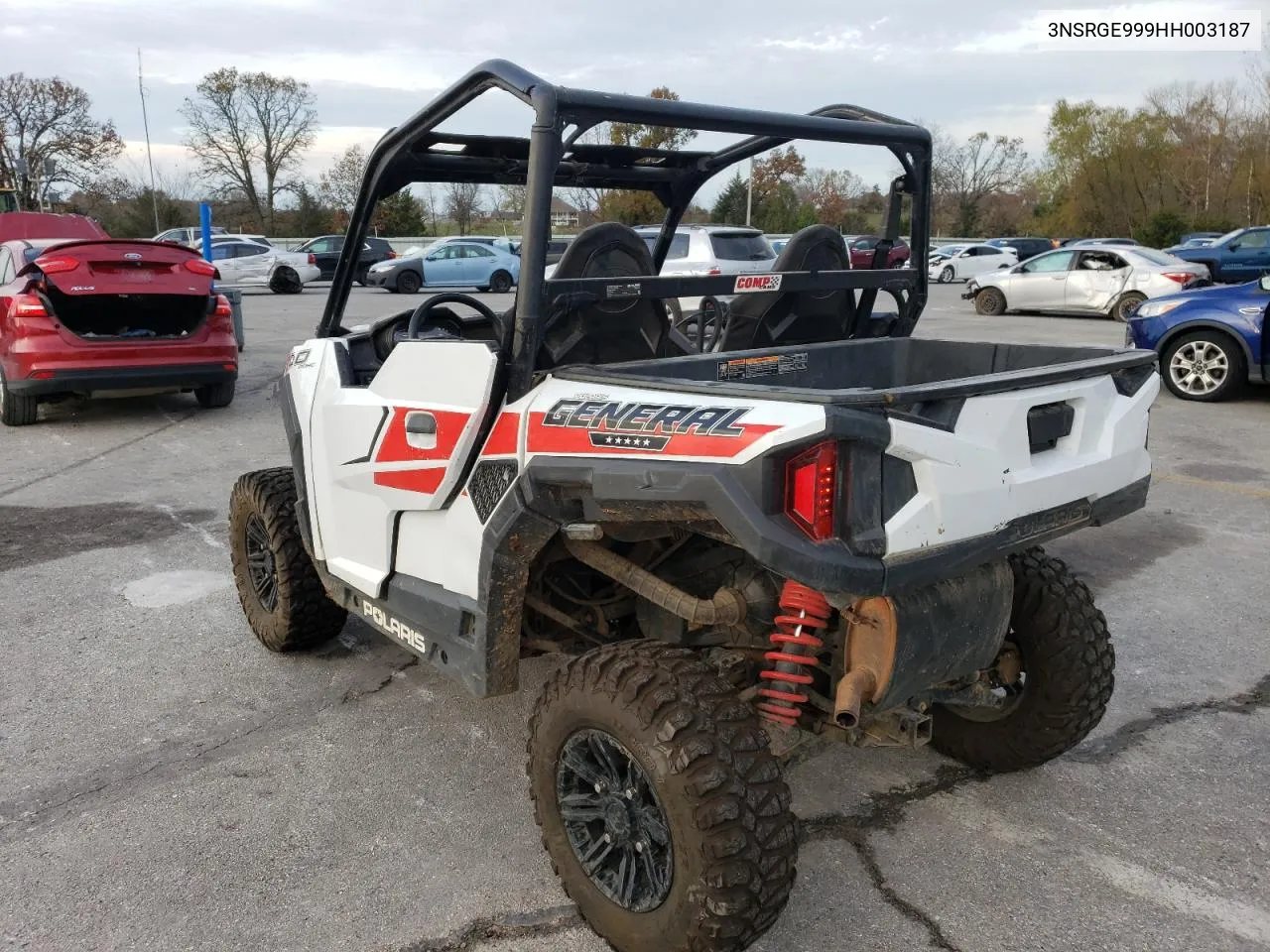 2017 Polaris General 1000 Eps VIN: 3NSRGE999HH003187 Lot: 80009314