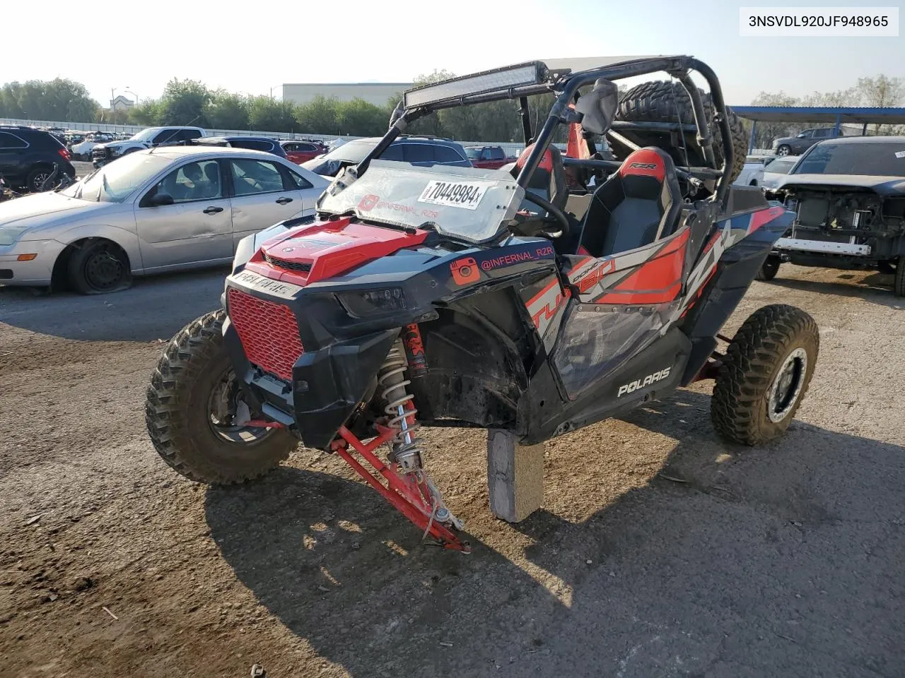 2018 Polaris Rzr Xp Turbo Eps Dynamix Edition VIN: 3NSVDL920JF948965 Lot: 70449984