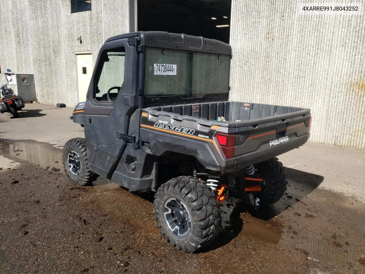 2018 Polaris Ranger Xp 1000 Eps VIN: 4XARRE991J8043252 Lot: 74738444