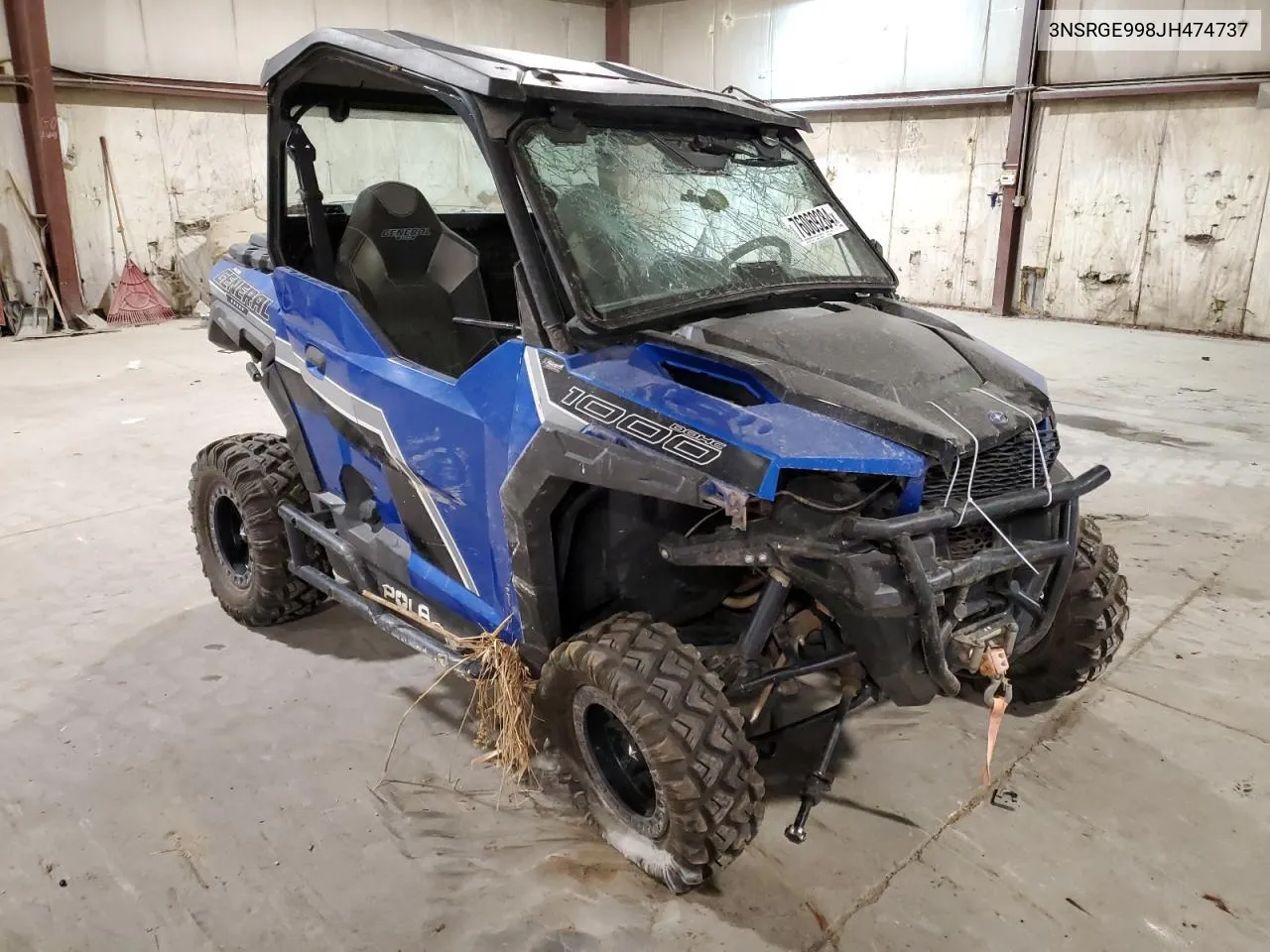 2018 Polaris General 1000 Eps VIN: 3NSRGE998JH474737 Lot: 76069284