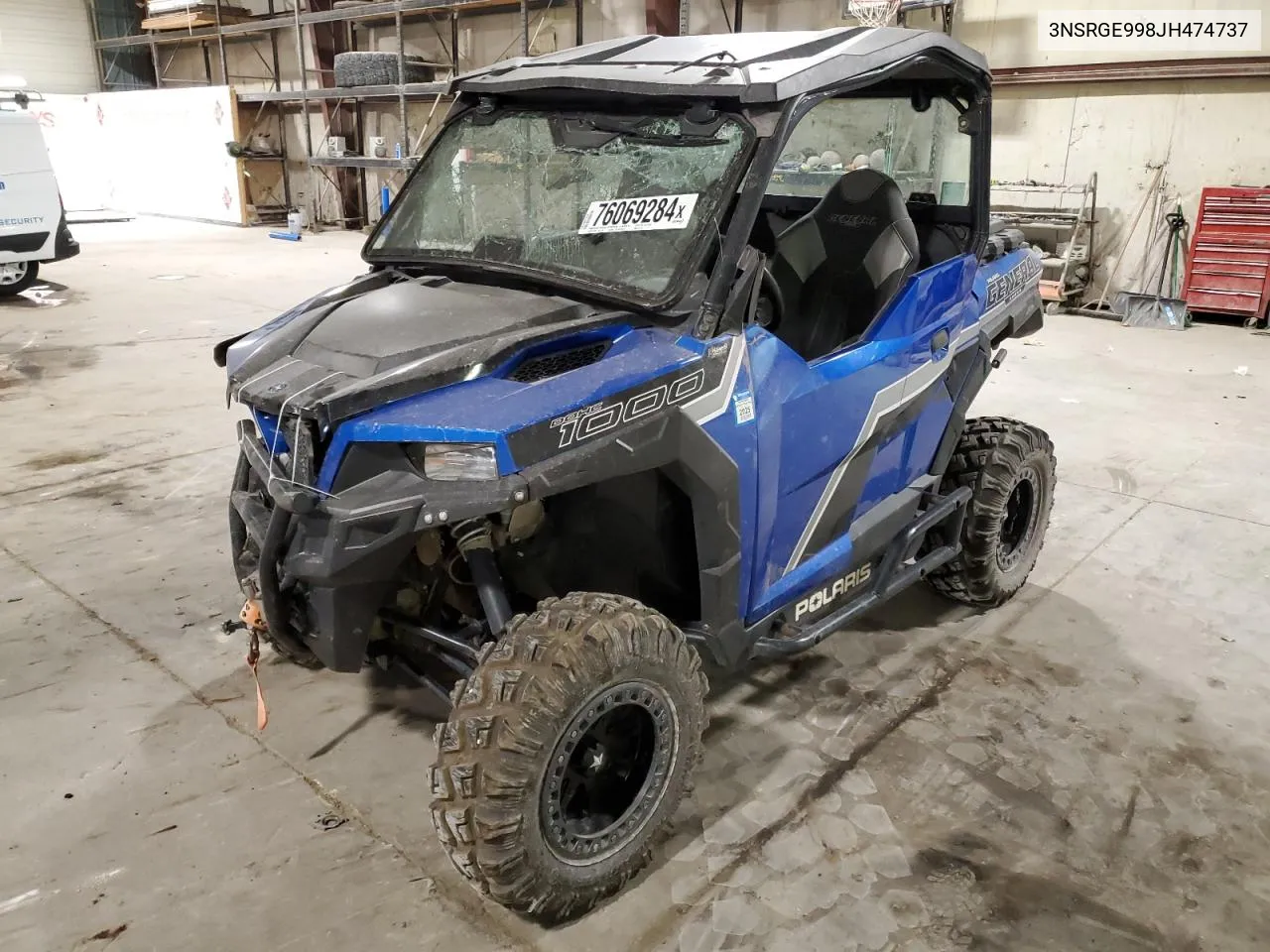 2018 Polaris General 1000 Eps VIN: 3NSRGE998JH474737 Lot: 76069284