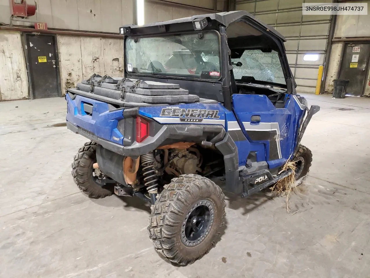 2018 Polaris General 1000 Eps VIN: 3NSRGE998JH474737 Lot: 76069284