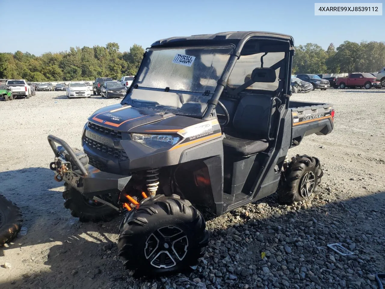 2018 Polaris Ranger Xp 1000 Eps VIN: 4XARRE99XJ8539112 Lot: 77125354