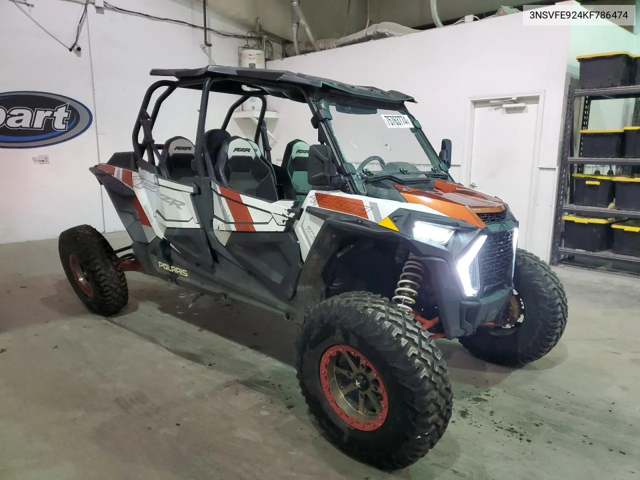 2019 Polaris Rzr Xp 4 Turbo Eps VIN: 3NSVFE924KF786474 Lot: 75763774