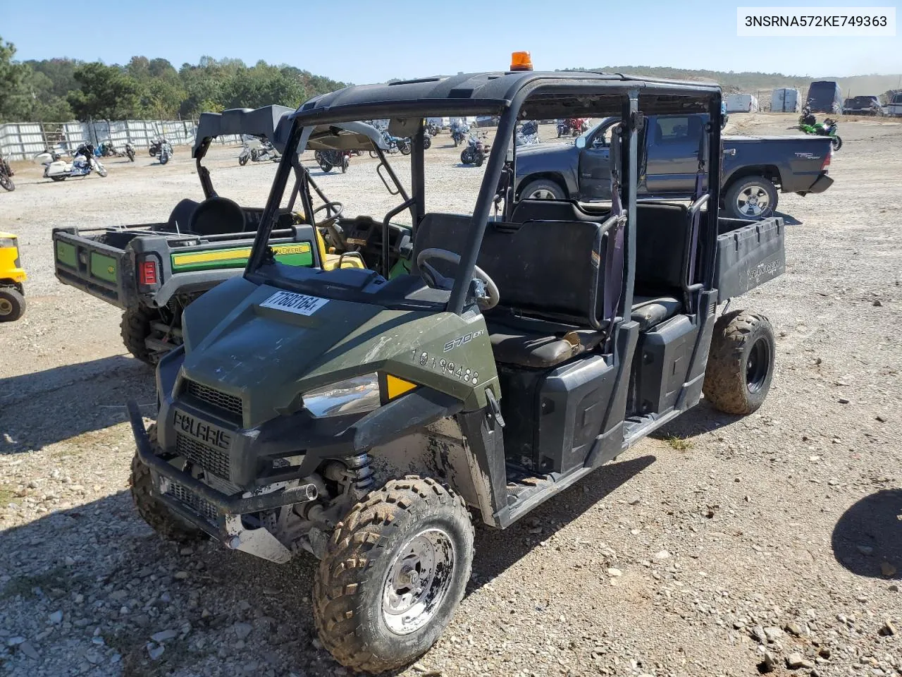 2019 Polaris Ranger Crew 570-4 VIN: 3NSRNA572KE749363 Lot: 77603164