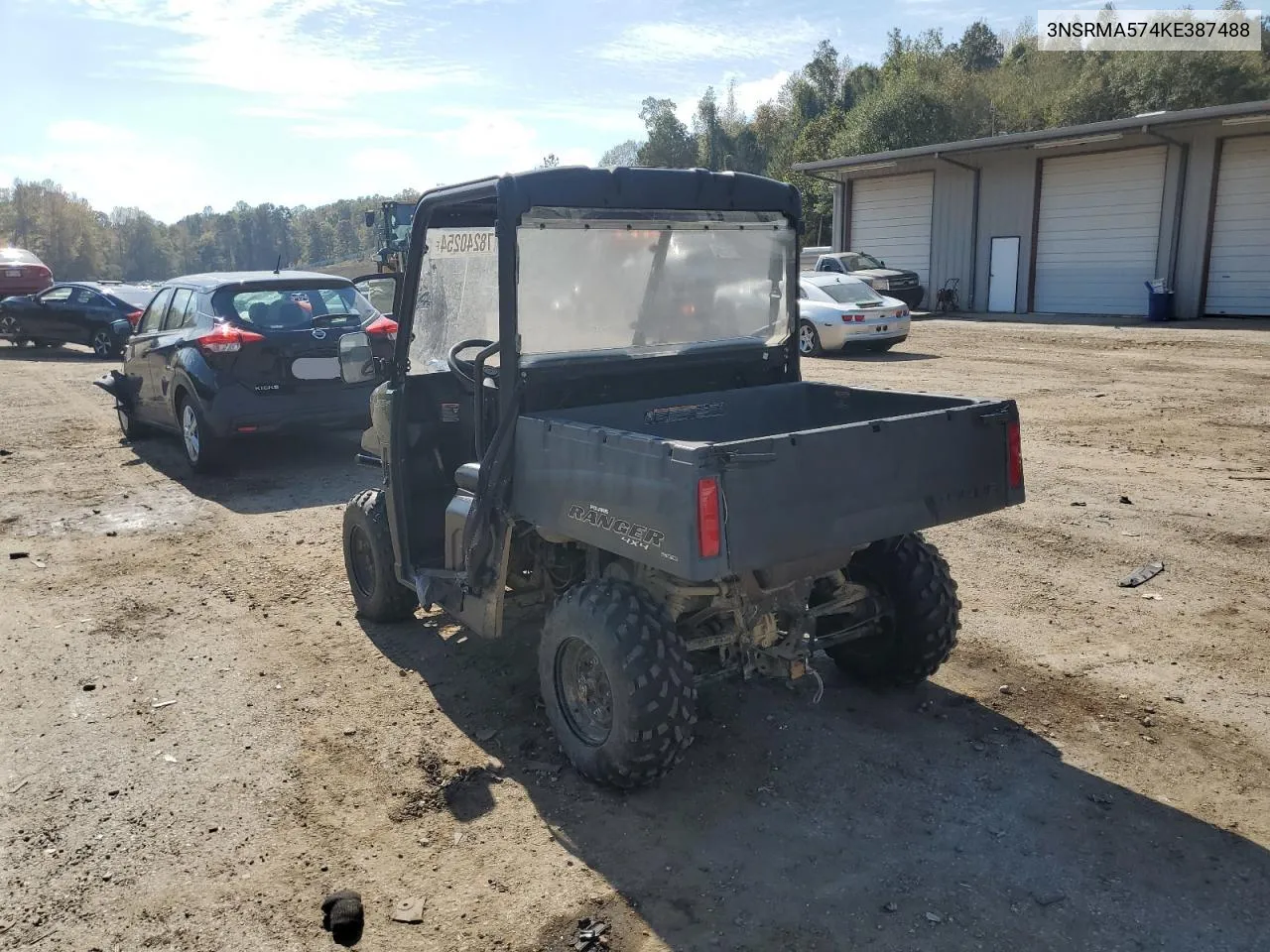 2019 Polaris Ranger 570 VIN: 3NSRMA574KE387488 Lot: 78240254