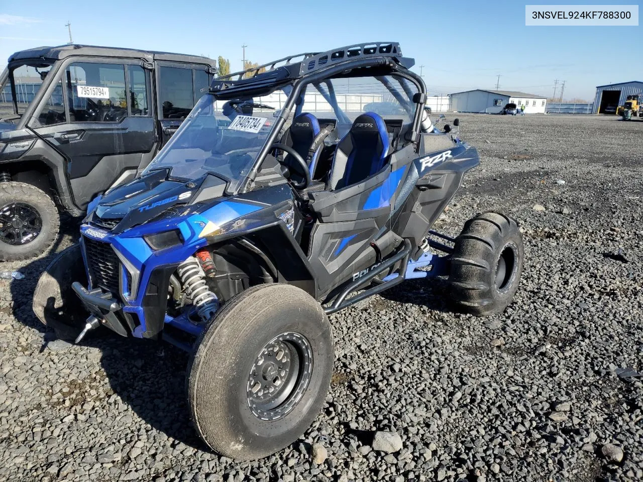 2019 Polaris Rzr Xp Turbo S VIN: 3NSVEL924KF788300 Lot: 78405734