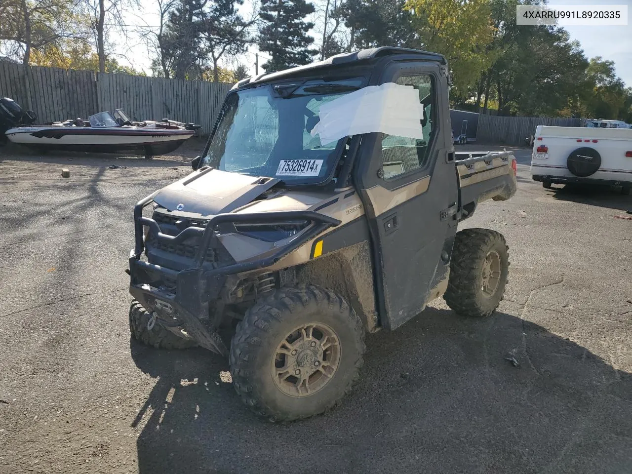 2020 Polaris Ranger Xp 1000 Northstar Premium VIN: 4XARRU991L8920335 Lot: 75326914