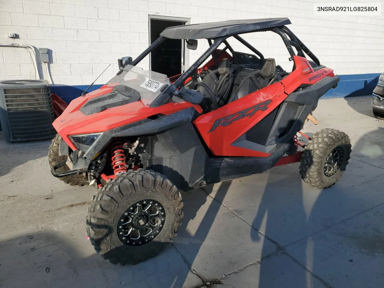 2020 Polaris Rzr Pro Xp Ultimate VIN: 3NSRAD921LG825804 Lot: 75893774