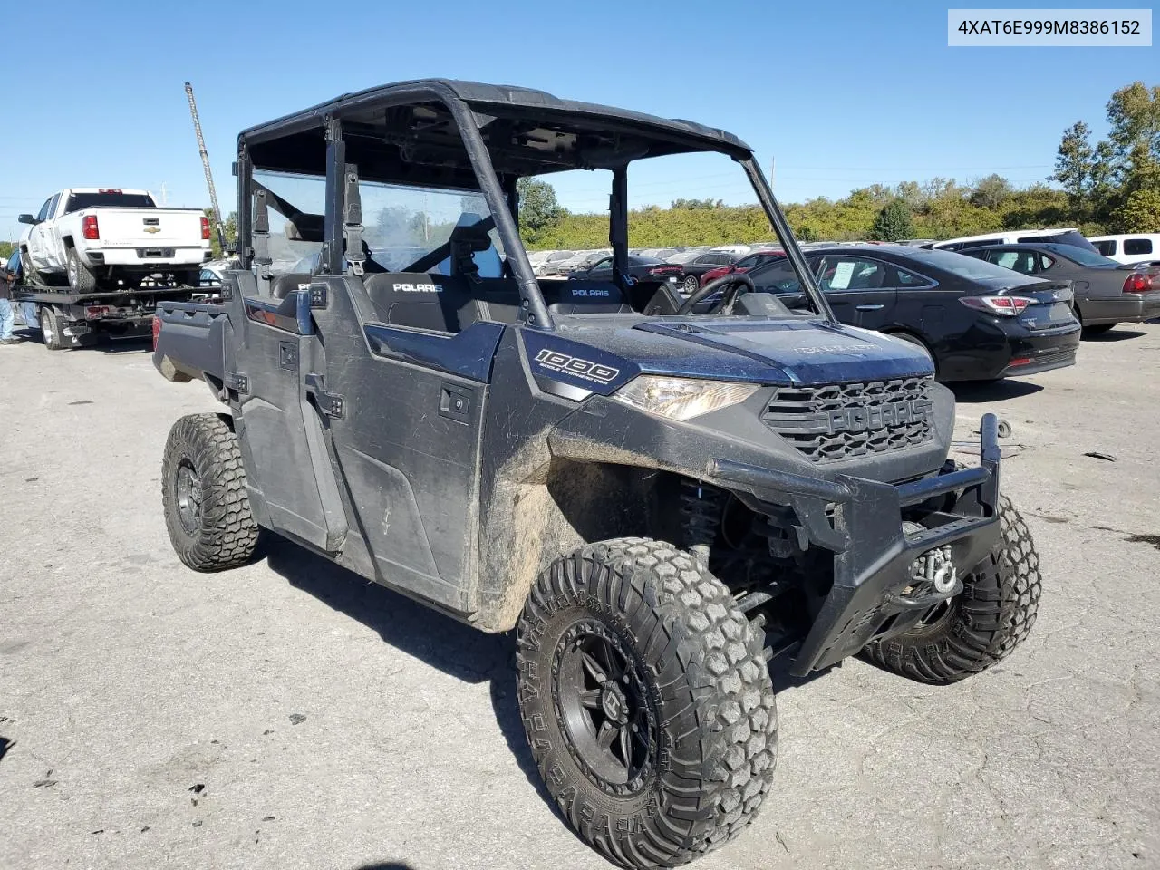 2021 Polaris Ranger Crew 1000 Premium VIN: 4XAT6E999M8386152 Lot: 74280044