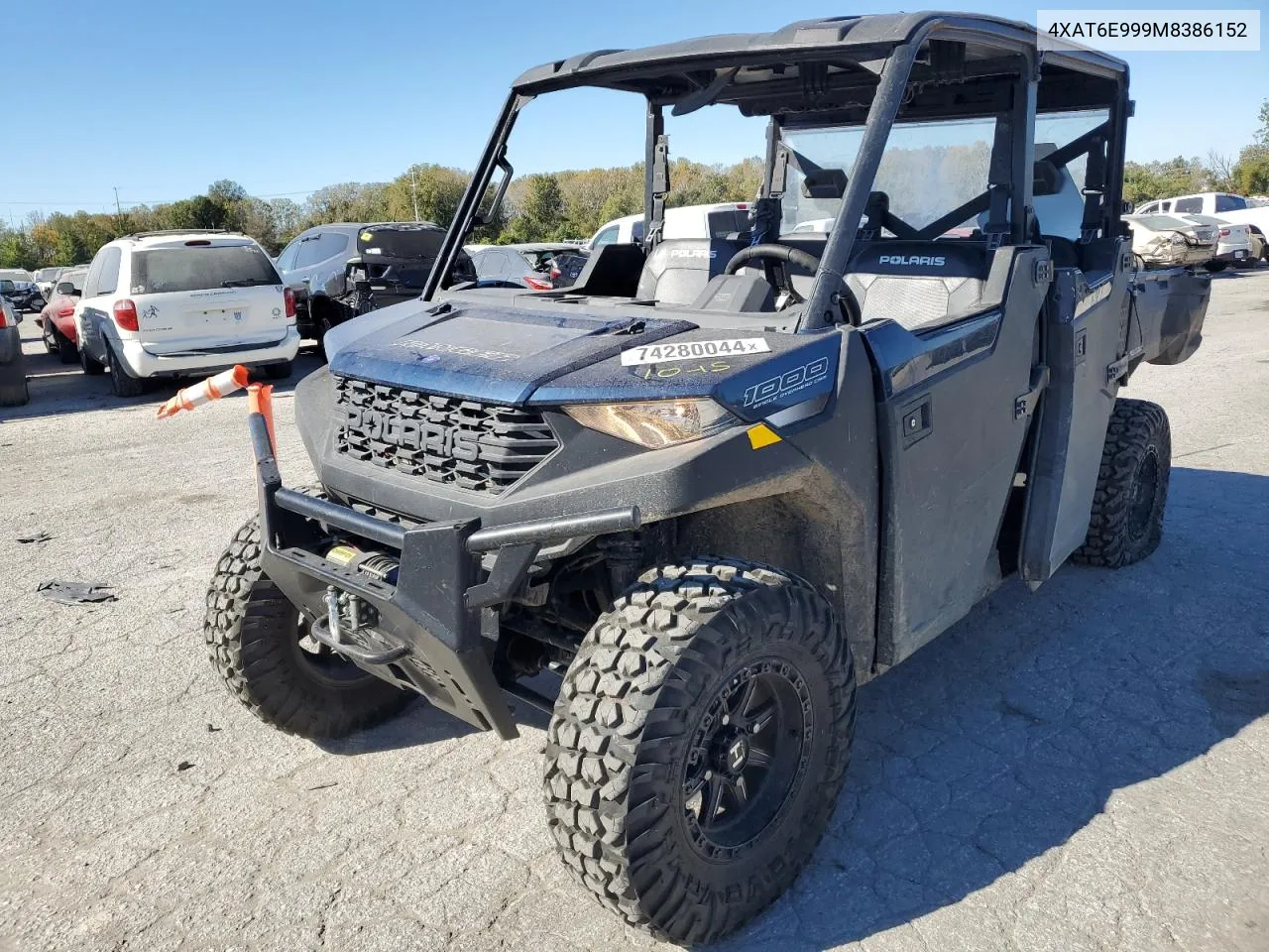 2021 Polaris Ranger Crew 1000 Premium VIN: 4XAT6E999M8386152 Lot: 74280044